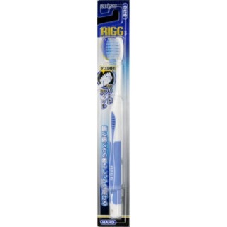 Зубная щетка EBISU с утонченными кончиками и прорезиненной ручкой,  жёсткая