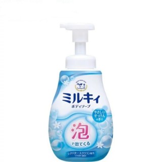 COW Milky Foam Gentle Soap Увлажняющее мыло-пенка для тела, с маслом ши и скваланом, с нежным ароматом цветочного мыла, 600 мл.