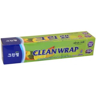 Плотная пищевая пленка Clean Wrap с отрывным краем-зубцами, 22см*20м.