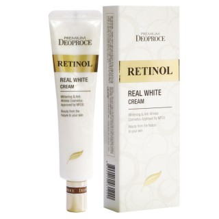 Крем с ретинолом для век и носогубных складок Premium Retinol Real White Cream DEOPROCE, 40 мл.