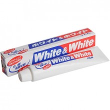 Зубная паста Lion WHITE&WHITE отбеливающая с кальц...