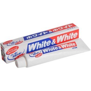 Зубная паста Lion WHITE&WHITE отбеливающая с кальцием, 150 гр
