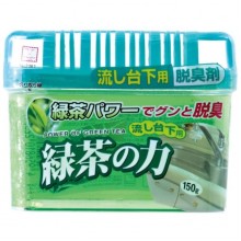 Дезодорант-поглотитель неприятных запахов под раковину Kokubo с экстрактом зеленого чая, 150 г...