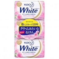 Увлажняющее крем - мыло для тела КАО White с ароматом розы, 3 ...