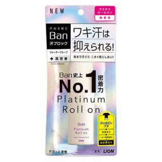 Lion Ban Platinum Водостойкий роликовый дезодорант-антиперспирант без запаха, 40 мл