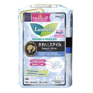 Гигиенические прокладки на каждый день  Laurier Beauty Style, без запаха, 36 шт.