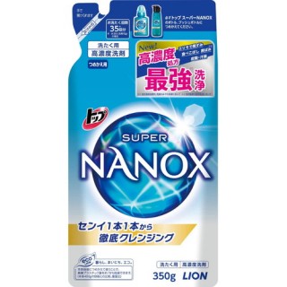Концентрированное жидкое средство для стирки LION Top Super NANOX, сменная упаковка, 350 гр.