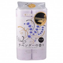 SHIKOKU TOKUSHI Lavender-no-kaori Парфюмированная туалетная бумага, 2-х слойная, с ароматом лаванды,...