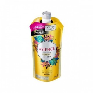 Увлажняющий кондиционер для волос с медом и протеином жемчуга KAO "Asience", цветочный аромат, сменная упаковка, 340 мл.