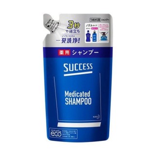 KAO Success Шампунь для мужчин, с лечебными ингредиентами и экстрактом эвкалипта, сменная упаковка, 320 мл.