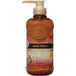 Бальзам-ополаскиватель AHALO BUTTER Hair Treatment Moisture&Repair  увлажняющий и восстанавливающий на растительной основе с тропическими маслами, коллагеном и аминокислотами (без сульфатов), 500 мл.
