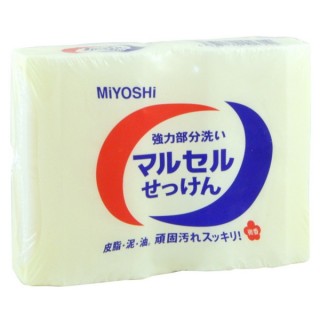 Японское мыло для точечного застирывания стойких загрязнений Miyoshi Maruseru Soap, 2 шт. * 140 г.