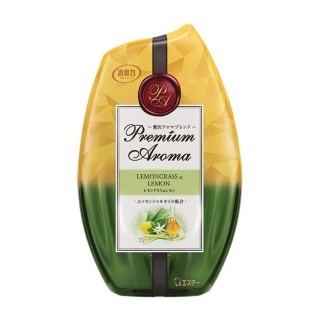 Жидкий ароматизатор для комнат ST Shoushuuriki Premium Aroma Lemongrass & Lemon, освежающий лемонграсс и сочный лимон, 400 мл.