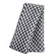 AISEN Men's Body Towel Checked Pattern Мочалка массажная мужская жесткая, удлиненная, черно-белая, размер 28*120 см