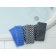 AISEN Men's Foaming Body Towel Hard Мочалка массажная мужская жесткая, удлиненная, синяя, размер 30 * 120 cм