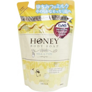 Гель для душа Daiichi Honey с экстрактом меда, сменная упаковка, 400 мл.