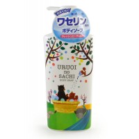 MAX Uruoi No Sachi Body Soap Жидкое мыло для тела (с ароматом персика), 450 мл.