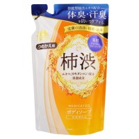 MAX TAIYOUNOSACHI EX BODY SOAP Жидкое мыло для тела с экстрактом хурмы, сменная упаковка, 500 мл