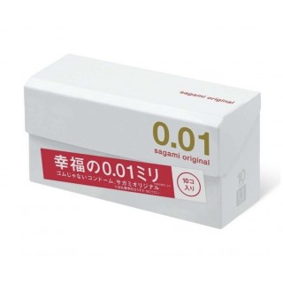 Японские полиуретановые презервативы Sagami Original 0.01 мм, 10 шт.
