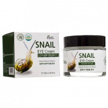 Легкий крем для кожи вокруг глаз Ekel Snail Eye Cream с муцином улитки, для всех типов кожи, 70 мл....