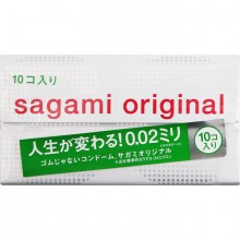 Японские полиуретановые презервативы Sagami Original 0.02 мм, 10 шт....