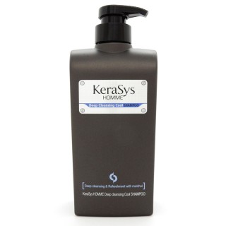 Kerasys Homme Deep Cleansing Cool  Шампунь освежающий для мужчин все типы кожи головы и волос, 550 мл
