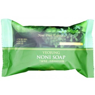 JUNO Yeojung Noni Косметическое мыло для лица и тела с фруктовым экстрактом Нони (для всех типов кожи), 120 гр.