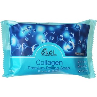 Ekel Peeling Soap Collagen Косметическое мыло с коллагеном, 150 гр