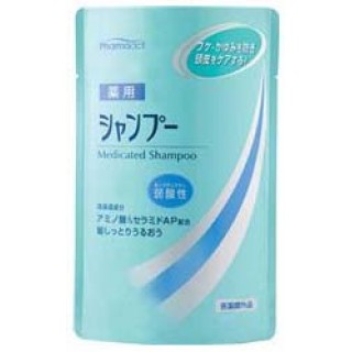 Шампунь слабокислотный против перхоти и зуда кожи головы KUMANO YUSHI Pharmaact, мягкая упаковка, 400 мл.