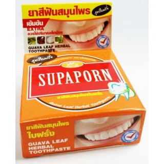 Круглая зубная паста суперотбеливающая  Supaporn с гуавой, 25 гр.