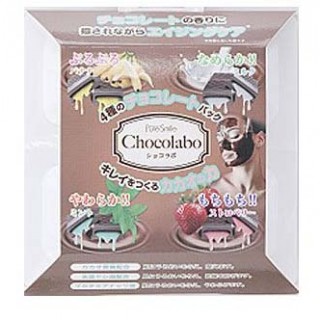 Маска для лица на основе какао Pure Smile Choco labo с растительными маслами и экстрактами банана, молока, клубники и мяты 20 мл. (5 мл.*4)