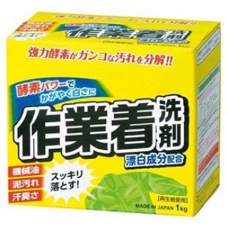 Мощный стиральный порошок с отбеливателем и ферментами "Mitsuei" для сильных загрязнений 1 кг.