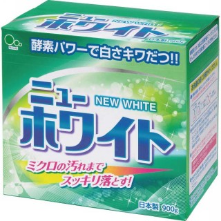 Стиральный порошок с отбеливателем и ферментами Mitsuei New White для удаления стойких загрязнений 0,9 кг.