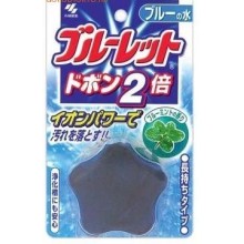 Таблетка для бачка унитаза Kobayashi Bluelet Dobon W с ароматом мяты и красителем, 120 гр....