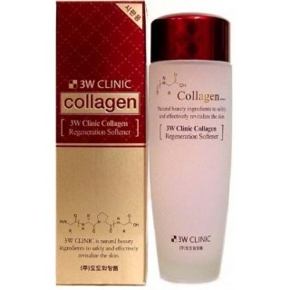 Тоник для лица 3W clinic Collagen Regeneration Softener регенирирующий с коллагеном 150 мл.