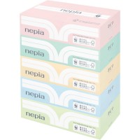 Салфетки бумажные NEPIA Premium Soft, спайка 5 пачек по 180 шт...