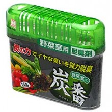 Дезодорант-поглотитель неприятных запахов KOKUBO Deodorant SUMI-BAN для холодильника с древесным угл...