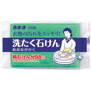 Хозяйственное мыло KANEYO (98% жирных кислот)  для удаления загрязнений с воротников и манжет, 190 гр.