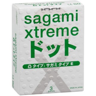 Японские латексные презервативы Sagami Xtreme Type E, 3 шт.