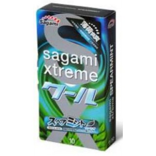 Японские латексные презервативы Sagami Xtreme Mint, 10 шт.
