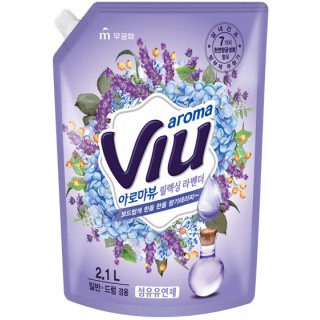 Антибактериальный ароматизирующий кондиционер "Aroma Viu Mediterranean Lavender" - средиземноморская лаванда, мягкая упаковка, 2,1 л.