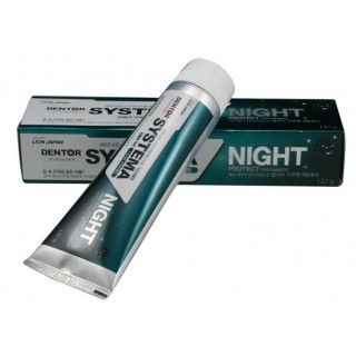 Зубная паста ночная антибактериальная защита CJ Lion Systema, 120 гр.