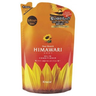 Бальзам-ополаскиватель для придания объема поврежденным волосам с растительным комплексом Dear BeauteHimawari Premium EX (сменная упаковка), 360 гр.