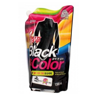 Жидкое средство для стирки KeraSys Wool Shampoo Black&Color, сменная упаковка, 1300 мл.