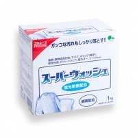  Мощный стиральный порошок Mitsuei "Super Wash"с ферментами для стирки белого белья, 1 кг. 