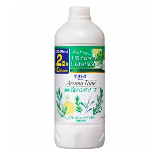 Пенное мыло для рук КАО "Biore U" "Aroma Time" с антибактериальным эффектом  и ароматом трав, 400 мл. Арт. 294531
