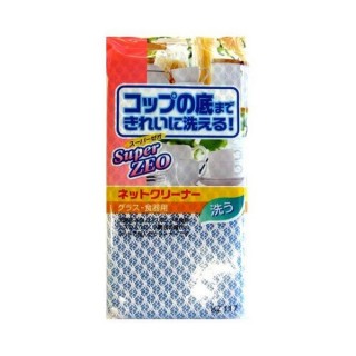 AISEN KOUGYOU Super ZEO Губка для мытья посуды из поролона в сетке с антибактериальной обработкой (мягкая)