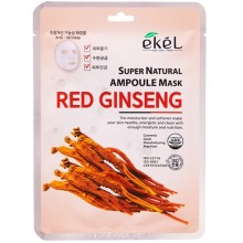 Ekel Ampoule Mask Red Ginseng Маска для лица тканевая ампульна...