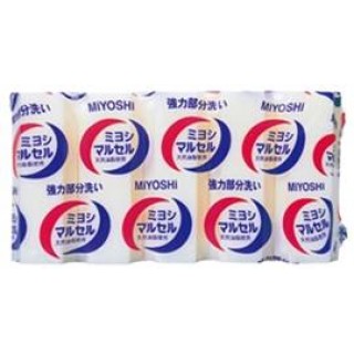 Японское мыло для точечного застирывания стойких загрязнений Miyoshi Maruseru Soap, 3 шт.* 140 г.
