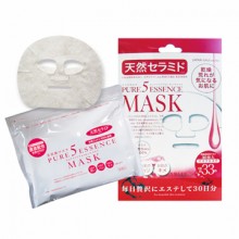 Маска для лица ежедневная с церамидами JAPAN GALS 5 Pure Essence, 33 масок/уп....